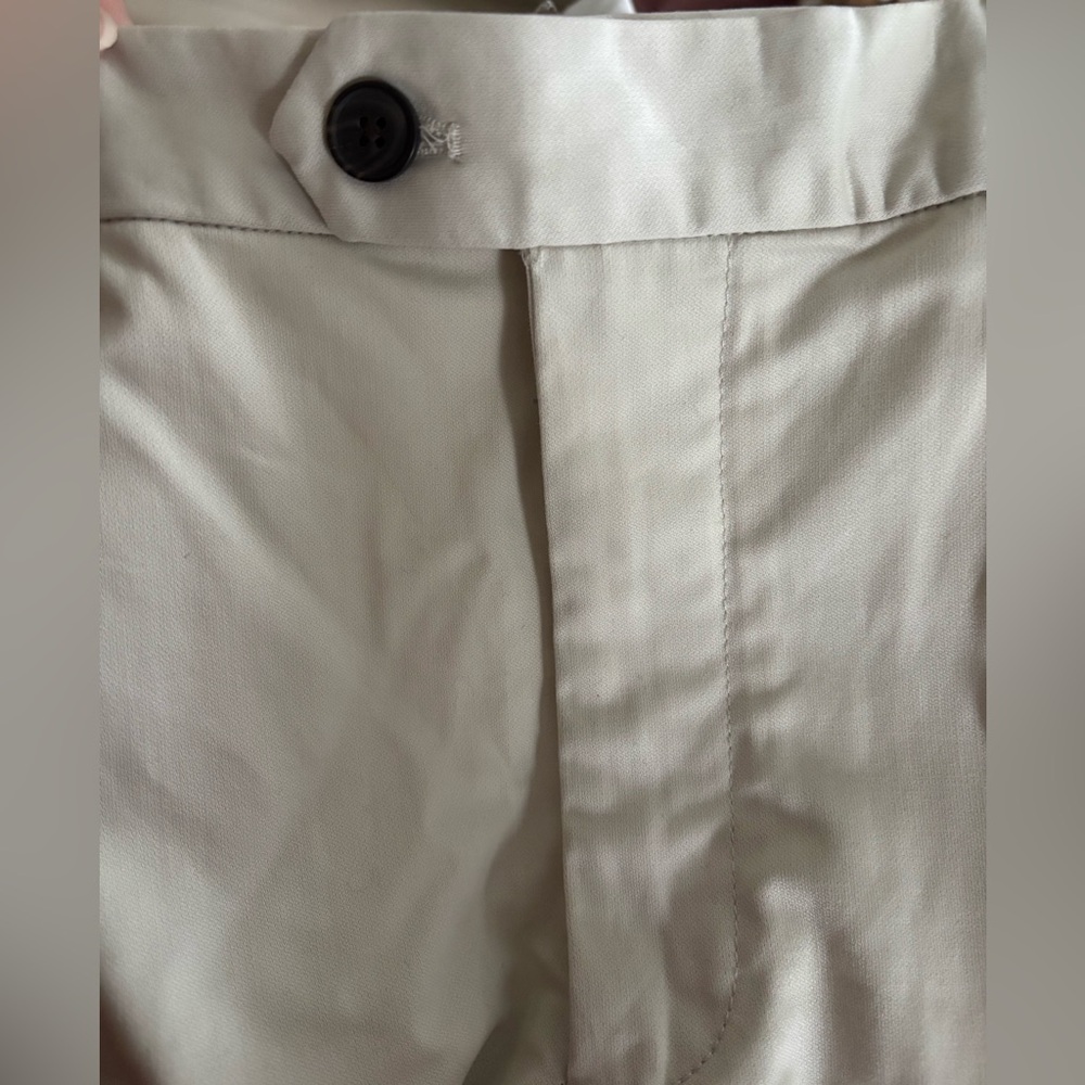NWT Goodfellow 36x32 Khaki Trouser Pleated Front Slim Fit Stretch Casual Work - Picture 9 of 11
